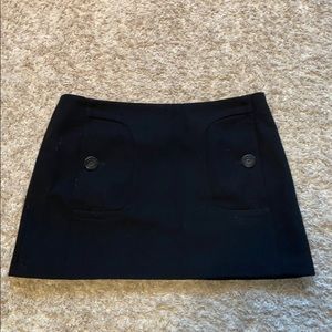 Black mini skirt